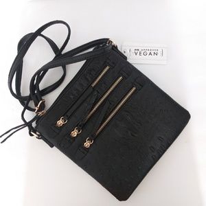 PARK AVE COLLECTION VEGAN CROSSBODY SHOULDER BAG